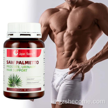 Capsule di Saw Palmetto Supporto per i capelli urinari della prostata